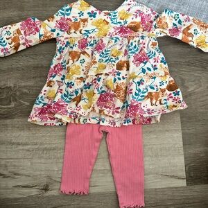 Burt's Bees Baby Floral and Pink Matching Set